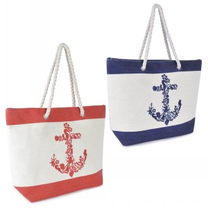 PAPERSTRAW ANCHOR PRINT BAG ROPE HANDLE